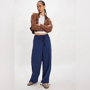 NWT FREE PEOPLE HIDSON CANYON PINSTRIPE PANTS